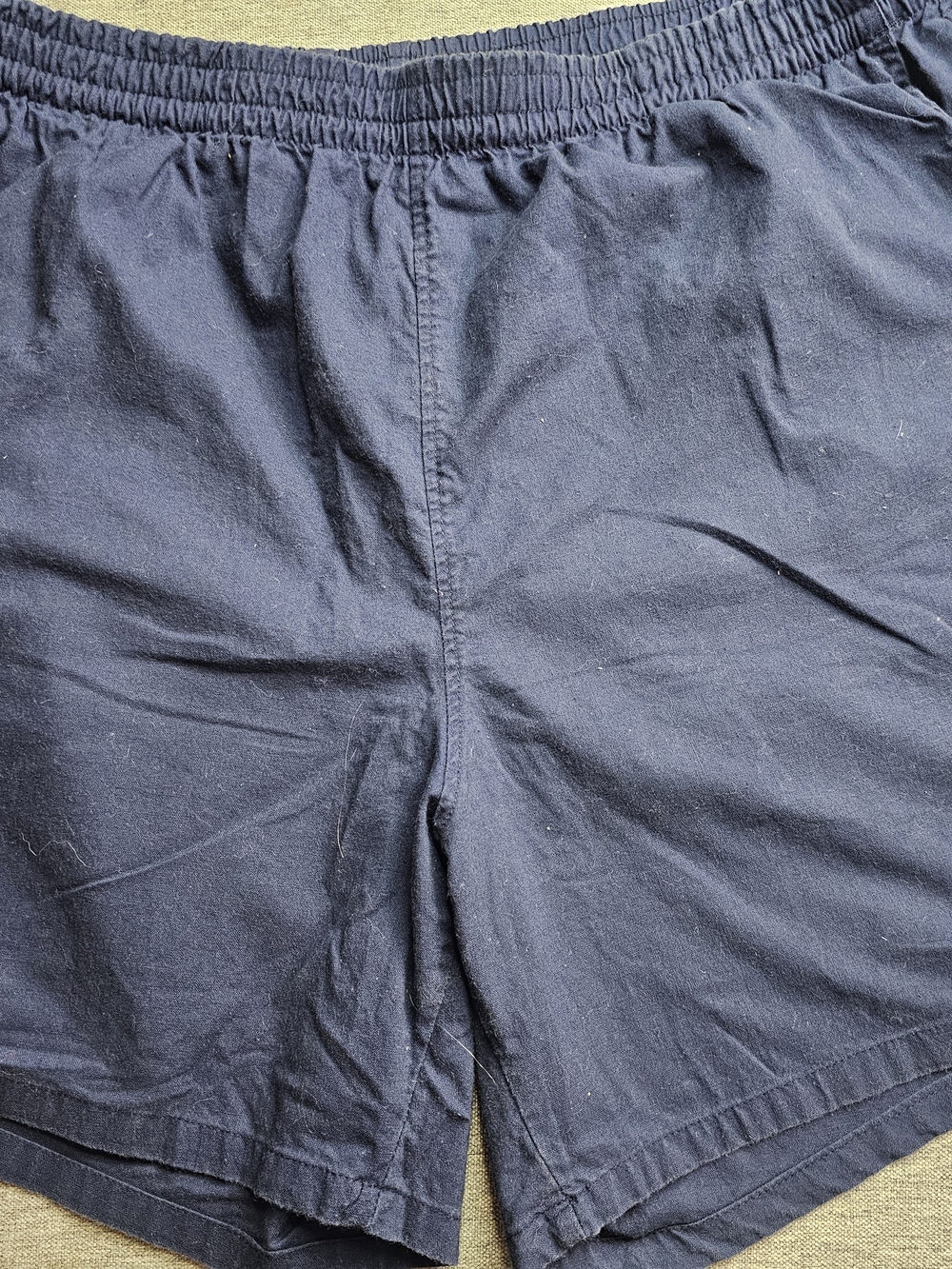 Lacoste Navy Elastic-Waist Athletic Shorts
